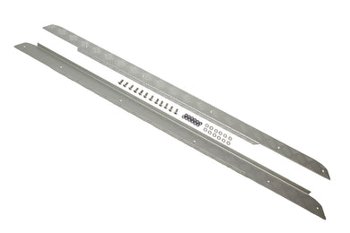 SIDE SILLS CHEQUER PLATE - SILVER - ALL DEFENDER 90