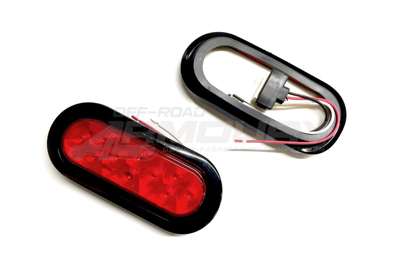 Load image into Gallery viewer, Oval 6&quot; LED RED Tail Light
