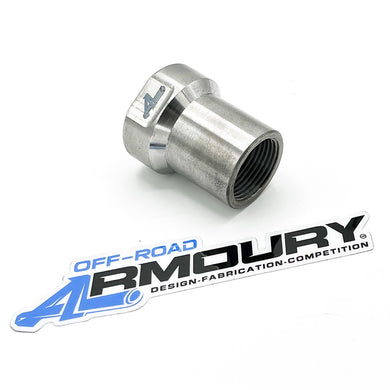 1.25 LH Threaded Weld Bung (12 TPI) with flats